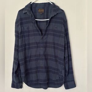 Lucky Brand Navy Plaid Shirt